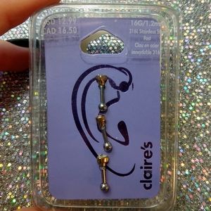 NIB 16G Cartilage Earrings- Stainless Steel